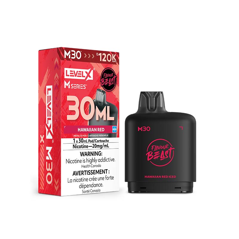 Level X M30 Pod - Flavour Beast - Hawaiian Red Iced (MB) - Bay Vape