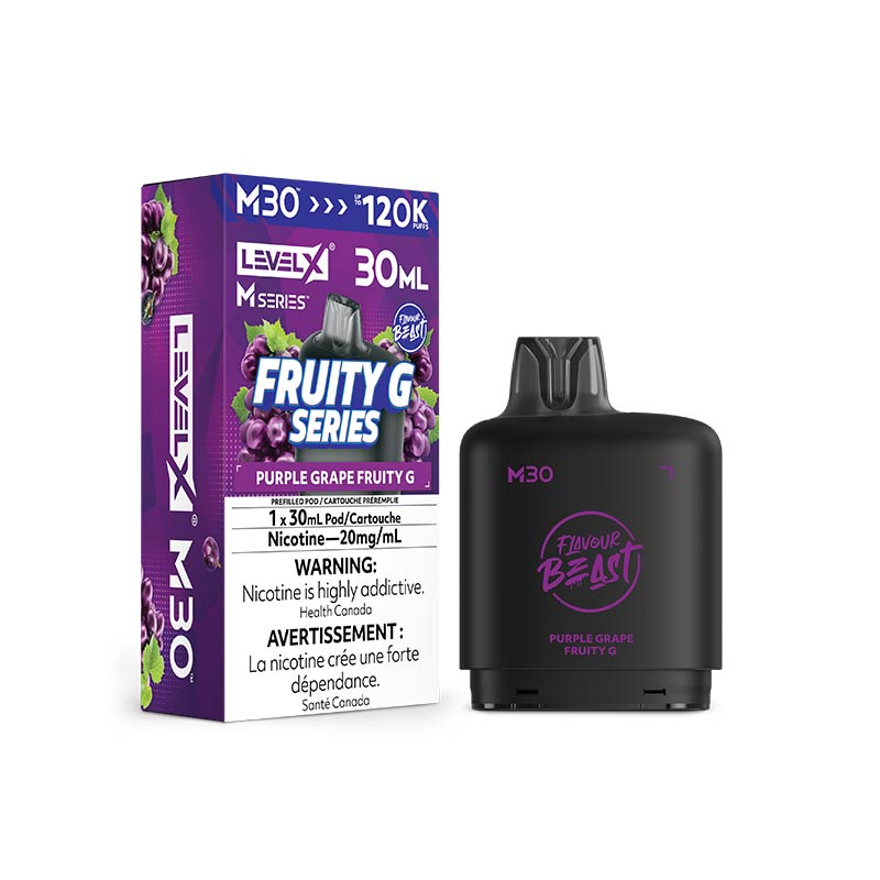 Level X M30 Pod - Flavour Beast - Purple Grape Fruity G (MB) - Bay Vape