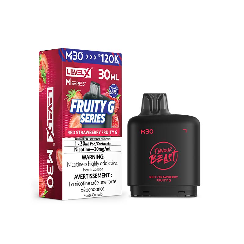 Level X M30 Pod - Flavour Beast - Red Strawberry Fruity G (MB) - Bay Vape