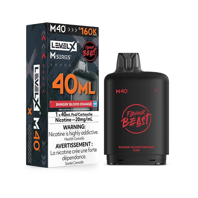 Level X M Series Pod - Flavour Beast - Bangin' Blood Orange Iced (MB)