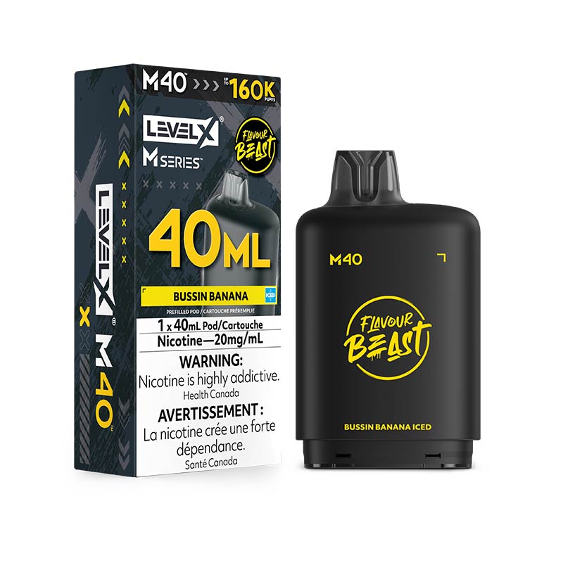 Level X M Series Pod - Flavour Beast - Bussin Banana Iced (MB)