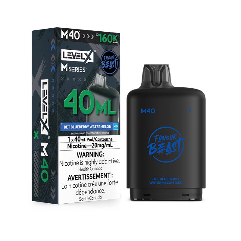 Level X M Series Pod - Flavour Beast - Bet Blueberry Watermelon Iced