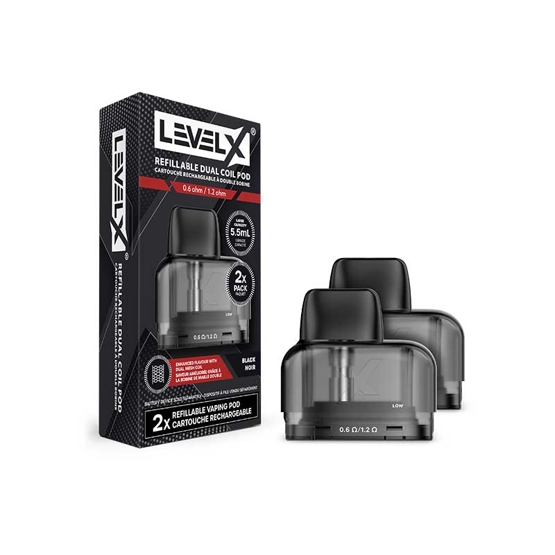 Level X Refillable Dual Coil Pod 5.5mL (2 Pack) - Bay Vape