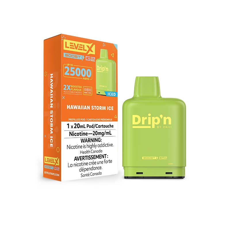 Level X Drip'n Boost G2 Pod - Hawaiian Storm Ice - Bay Vape Canada