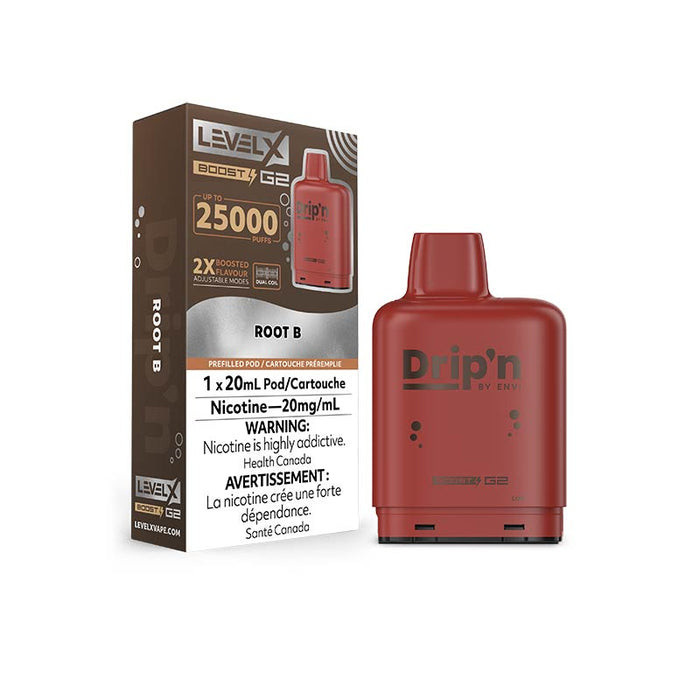 Level X Drip'n Boost Pod 20mL - Root B (ON)