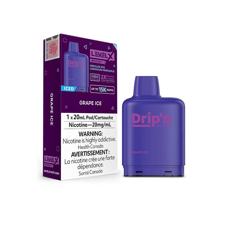 Level X Drip'n Boost G2 Pod - Grape Ice - Bay Vape Canada