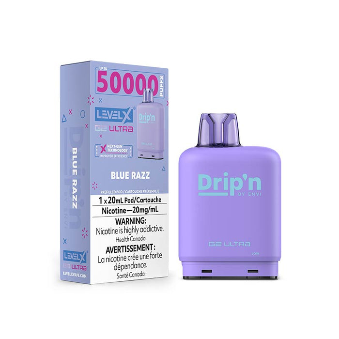 Level X Drip'n G2 Ultra Pod - Blue Razz