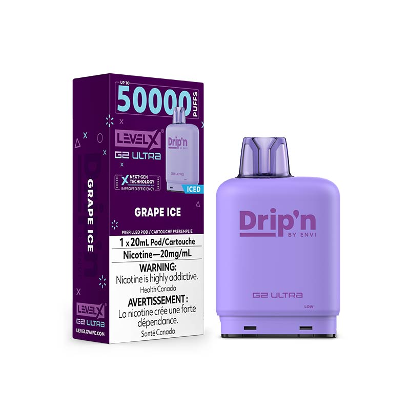 Level X Drip'n G2 Ultra Pod - Grape Ice (ON) - Bay Vape