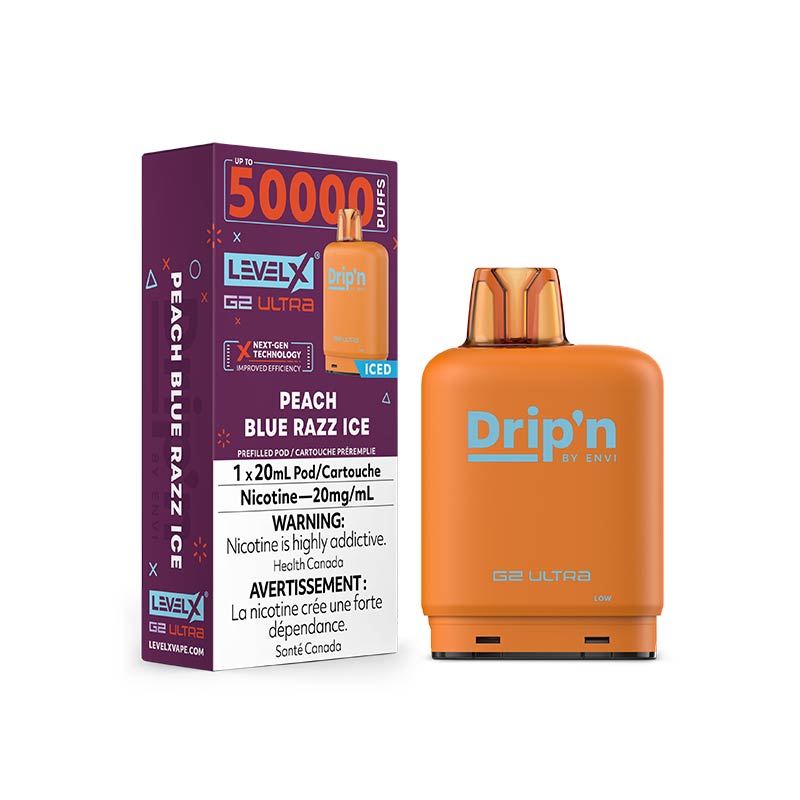 Level X Drip'n G2 Ultra Pod - Peach Blue Razz Ice (MB) - Bay Vape