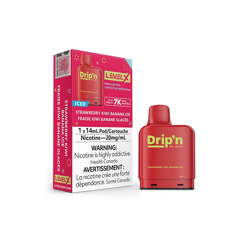 Level X Drip'n Pod - Strawberry Kiwi Banana Ice - Bay Vape Canada