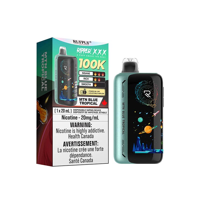 Ripper XXX 100K Disposable - MTN Blue Tropical - Bay Vape