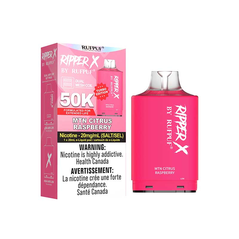 Ripper X Pod by Rufpuf 50K - MTN Citrus Raspberry (ON)