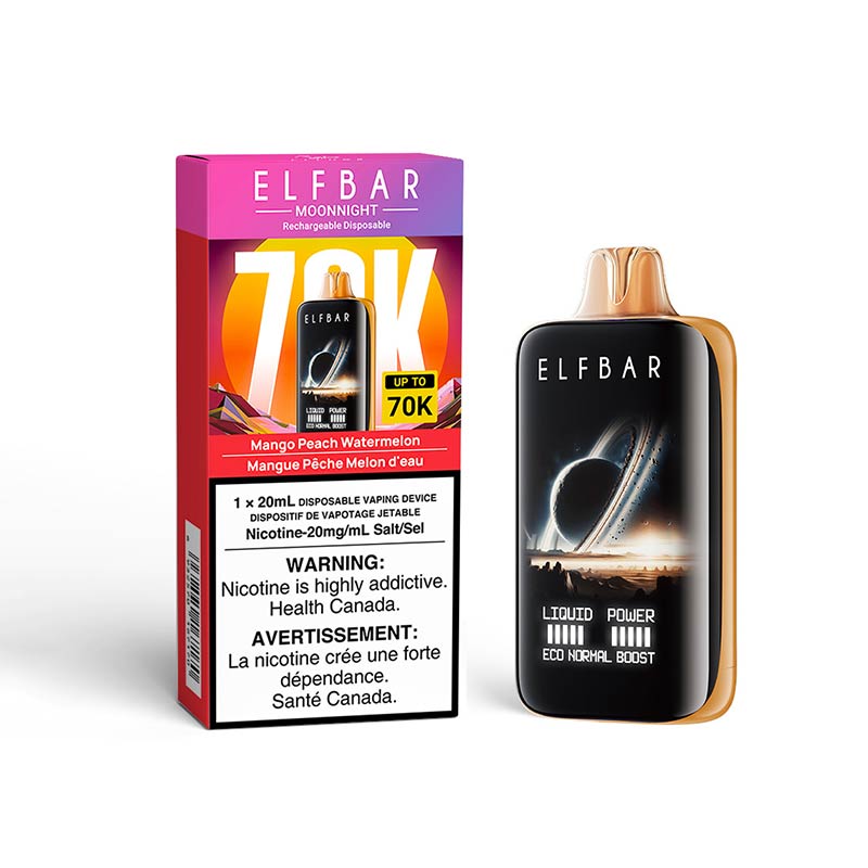 ELF Bar MoonNight 70K Disposable - Mango Peach Watermelon (ON) - Bay Vape