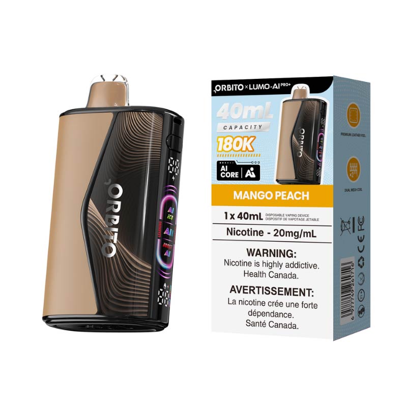 ORBITO Lumo-AI Pro+ 180K Disposable - Mango Peach (MB) - Bay Vape