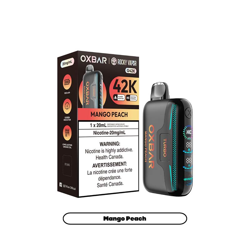 OXBAR G42K Disposable - Mango Peach (ON) - Bay Vape