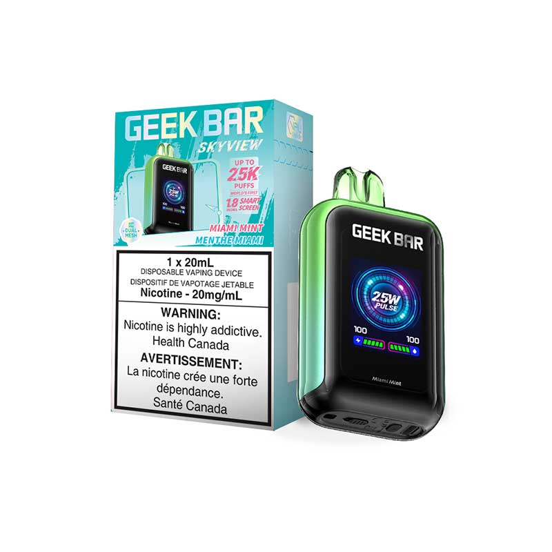 Geek Bar Skyview 25K Disposable - Miami Mint - Bay Vape Canada
