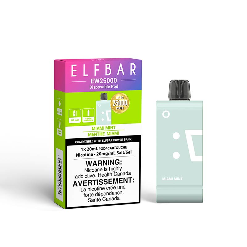 ELF Bar EW25K Disposable Pod - Miami Mint - Bay Vape