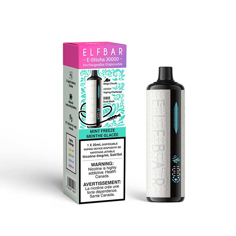 ELF Bar E-Shisha Disposable - Mint Freeze (ON) - Bay Vape