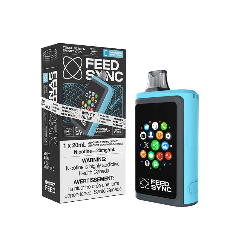 FEED Sync 25K Disposable - Minty Blue - Bay Vape Canada