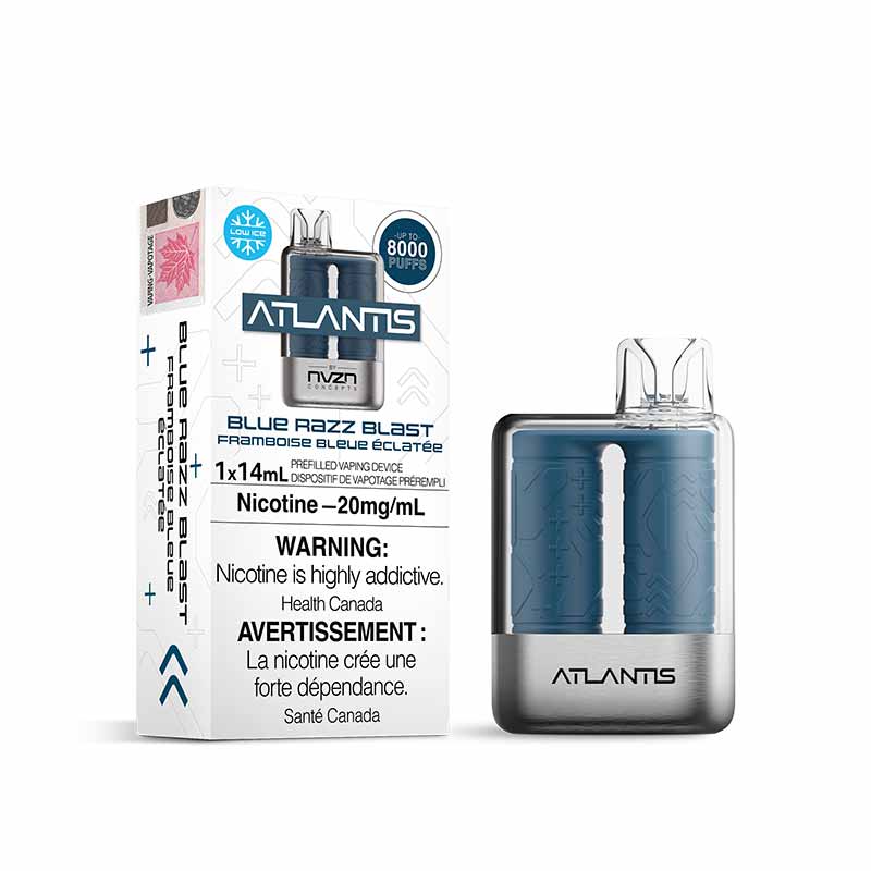 Atlantis by NVZN 8000 Jetable - Blue Razz Blast