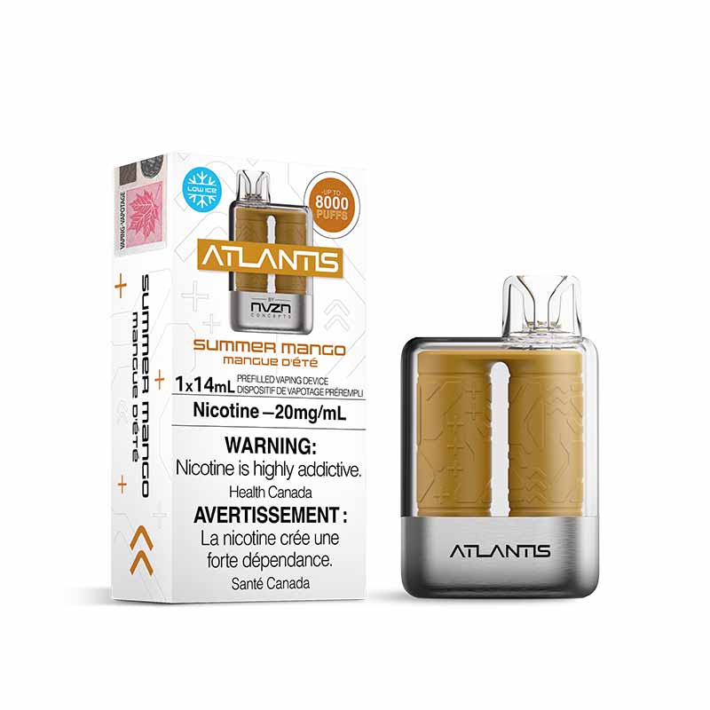 Atlantis by NVZN 8000 jetable - Mangue d'été
