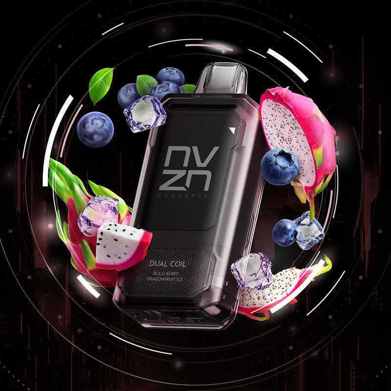 NVZN Caliburn Bar 18K Disposable - Bold Berry Dragonfruit Ice - Bay Vape Canada