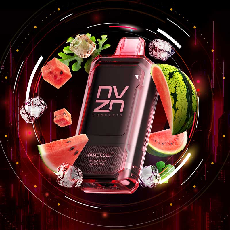 NVZN Caliburn Bar 18K Disposable - Watermelon Splash Ice - Bay Vape Canada