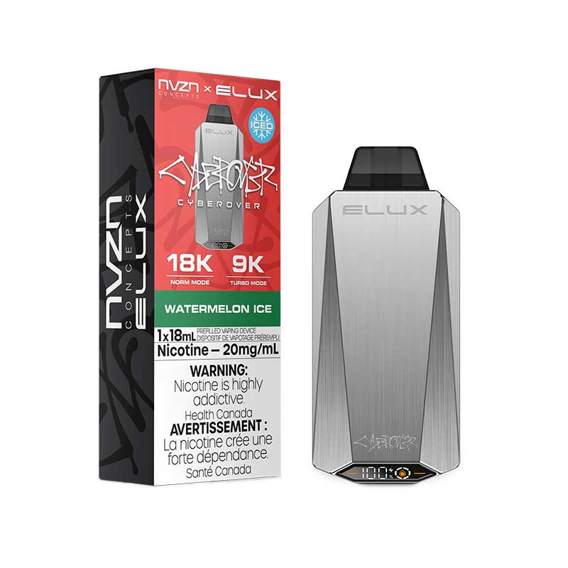 NVZN Elux Cyberover 18K Disposable - Watermelon Ice - Bay Vape Canada
