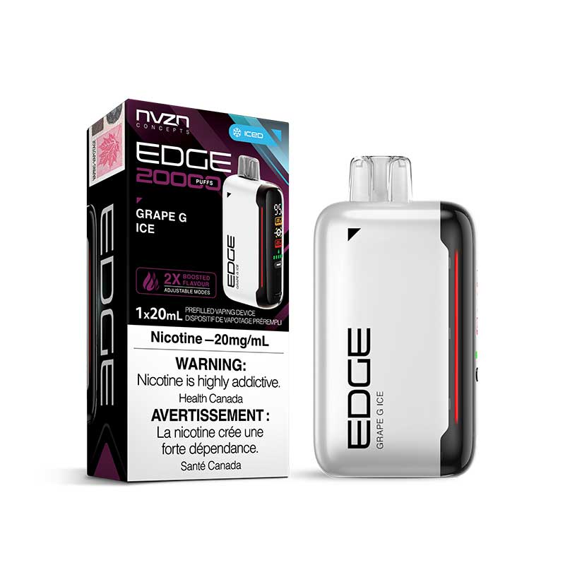 Edge by NVZN 20000 Disposable - Grape G Ice - Bay Vape Canada