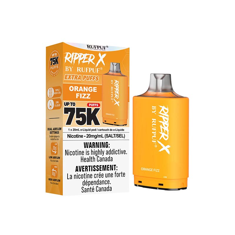 Ripper X Pod by Rufpuf 75K - Orange Fizz (ON) - Bay Vape