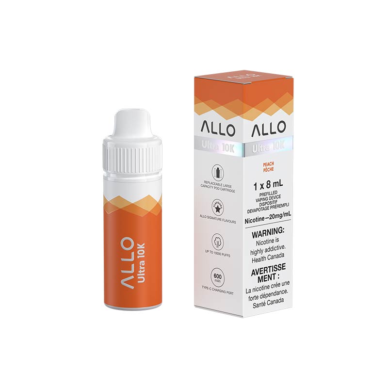 ALLO Ultra 10k Hybrid Disposable - Peach (ON) - Bay Vape