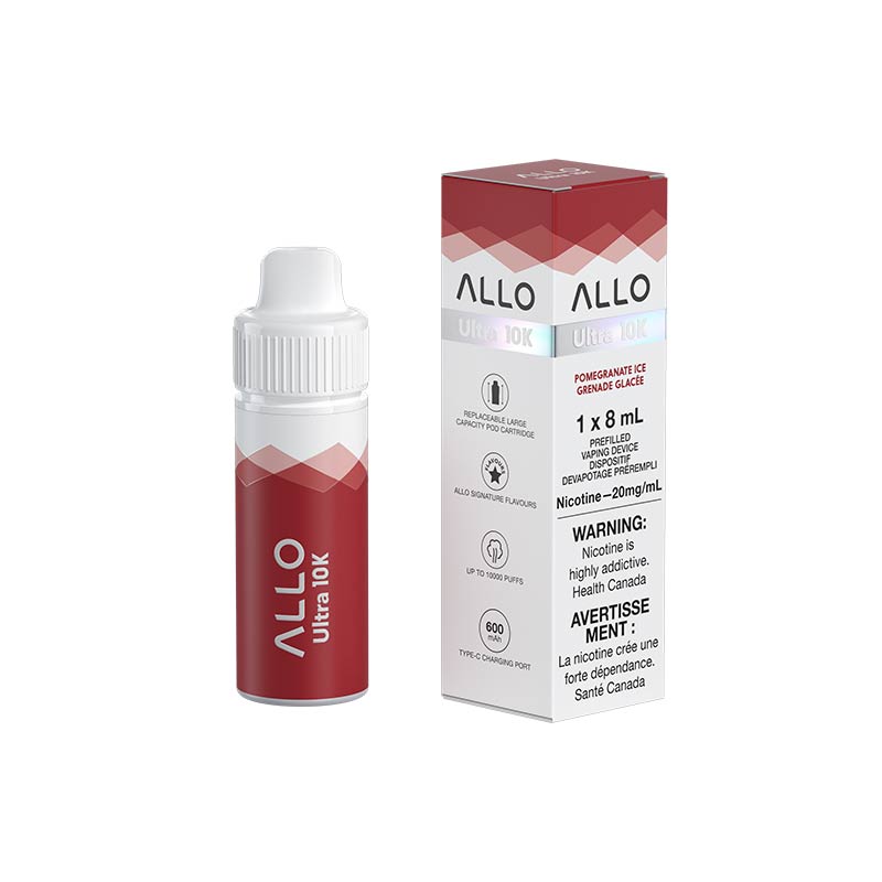 ALLO Ultra 10k Hybrid Disposable - Pomegranate Ice (ON) - Bay Vape