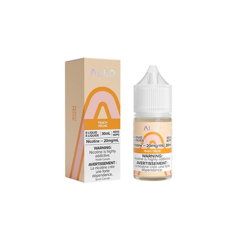Peach Salt by Allo E-Liquid - Bay Vape Canada
