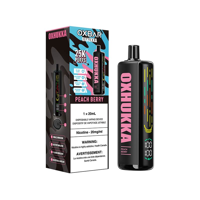 OXBAR Oxhukka 25K Disposable - Peach Berry (ON) - Bay Vape