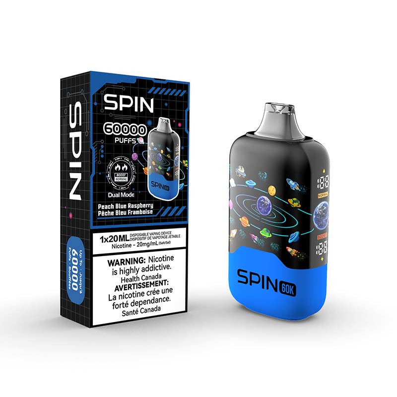 Spin 60K Disposable - Peach Blue Raspberry