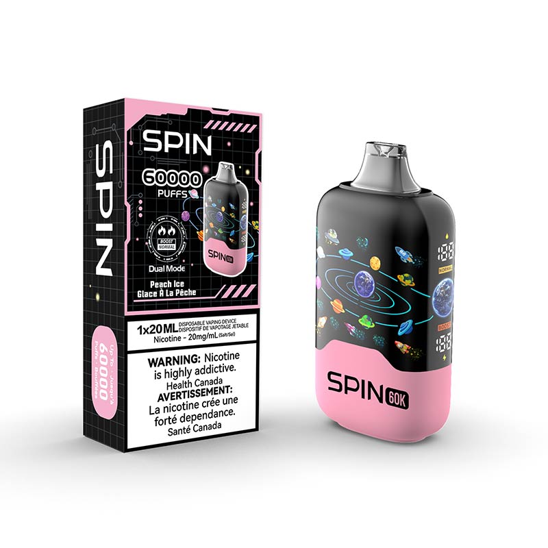 Spin 60K Disposable - Peach Ice - Bay Vape