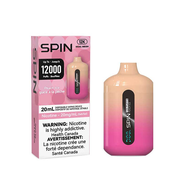 Spin 12K Disposable - Peach Ice