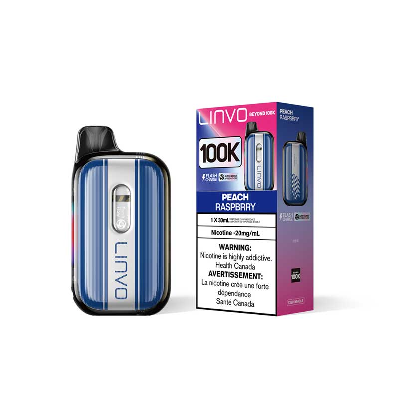 LINVO Beyond 100K Disposable - Peach Raspberry - Bay Vape