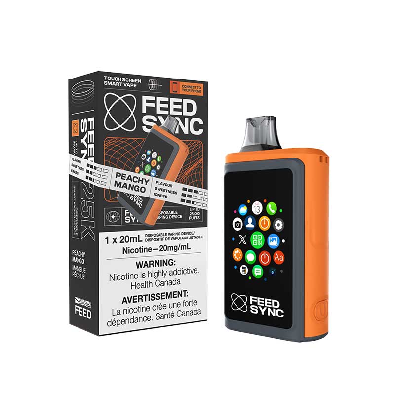 FEED Sync 25K Disposable - Peachy Mango - Bay Vape Canada