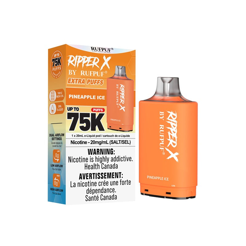 Ripper X Pod by Rufpuf 75K - Pineapple Ice (ON) - Bay Vape