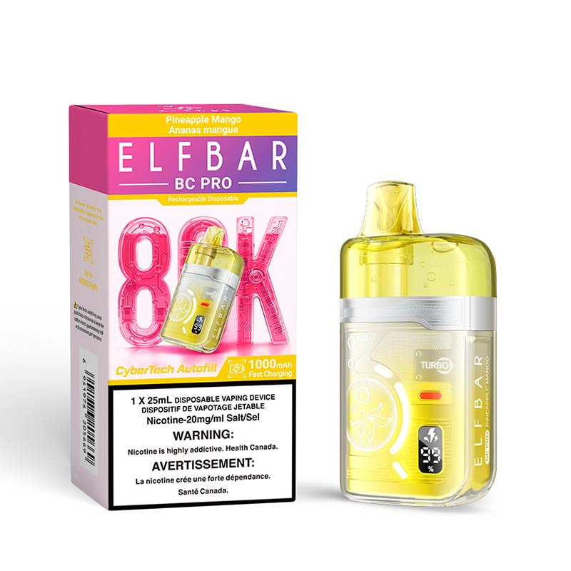 ELF Bar BC Pro 80K Disposable - Pineapple Mango (ON) - Bay Vape