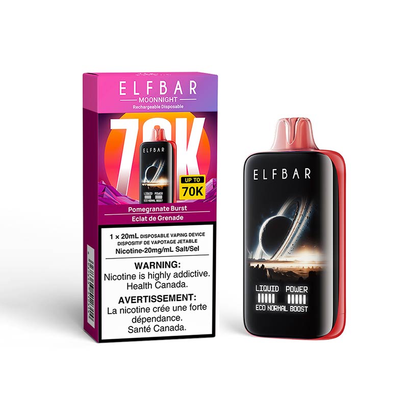 ELF Bar MoonNight 70K Disposable - Pomegranate Burst - Bay Vape