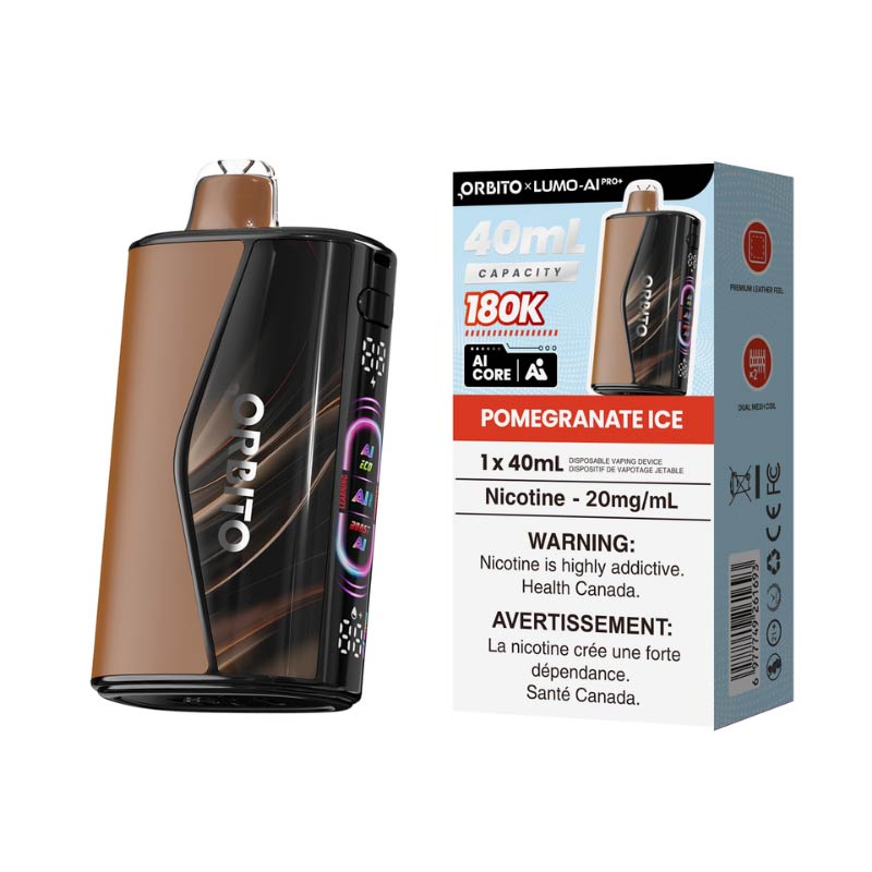 ORBITO Lumo-AI Pro+ 180K Disposable - Pomegranate Ice (MB) - Bay Vape
