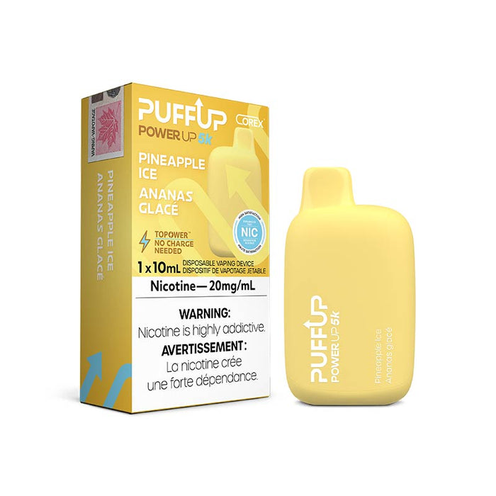 PuffUP Power Up 5K Disposable - Pineapple Iced