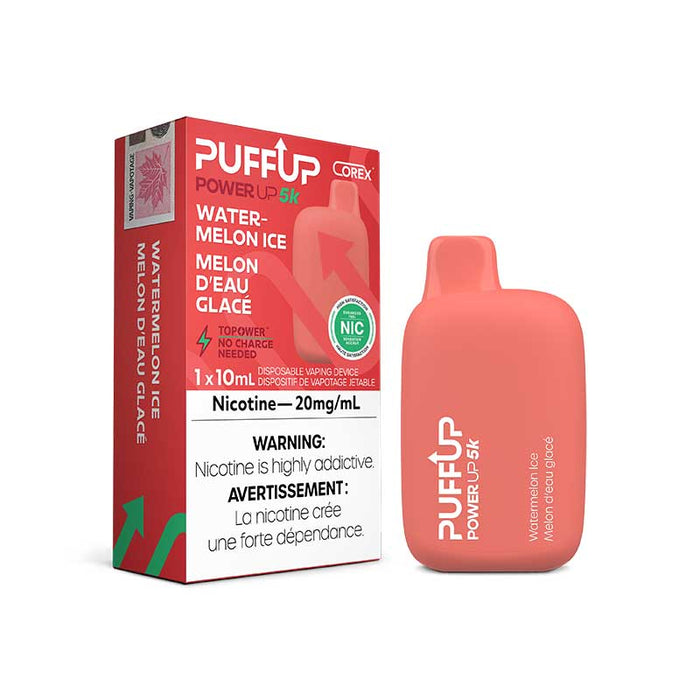PuffUP Power Up 5K Disposable - Watermelon Iced