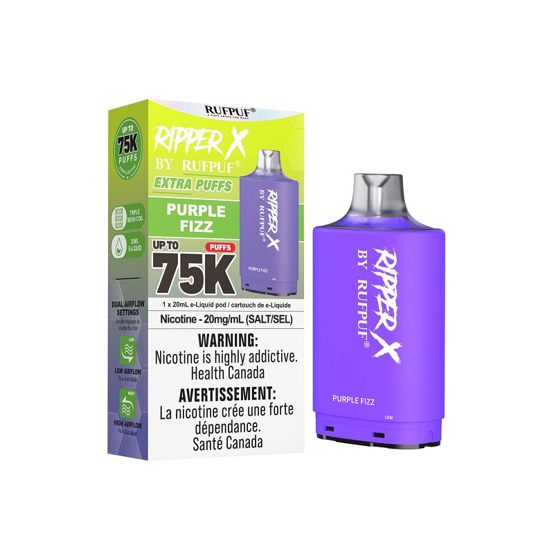 Ripper X Pod by Rufpuf 75K - Purple Fizz (ON) - Bay Vape