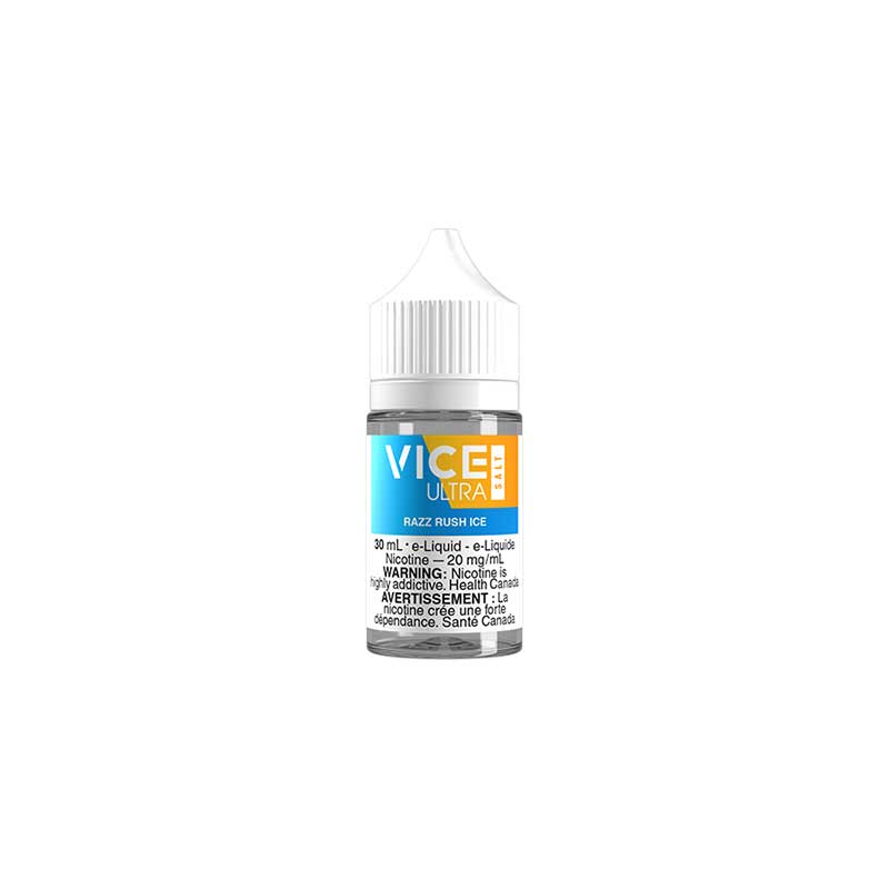 Razz Rush Ice By Vice Ultra Salt (ON) - Bay Vape