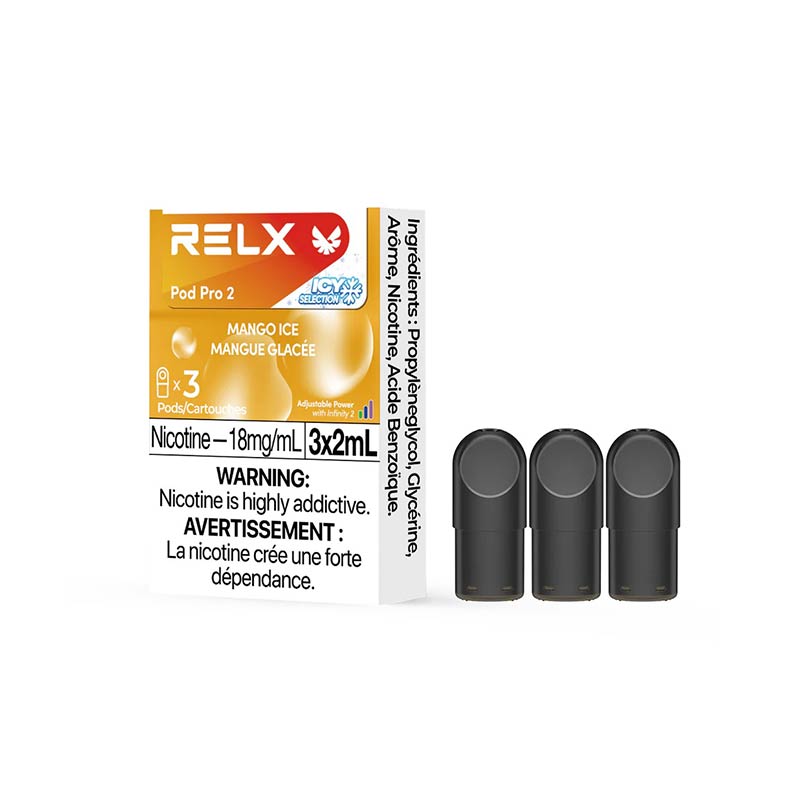 RELX Pod Pro 2 - Mango Ice (3 pack) - Bay Vape Canada
