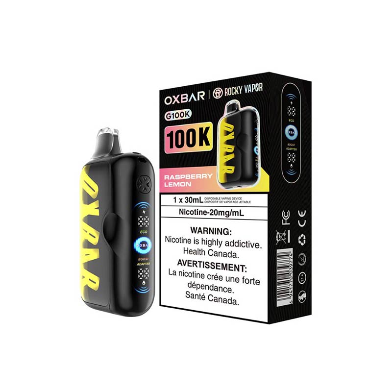 OXBAR G100K Disposable - Raspberry Lemon - Bay Vape