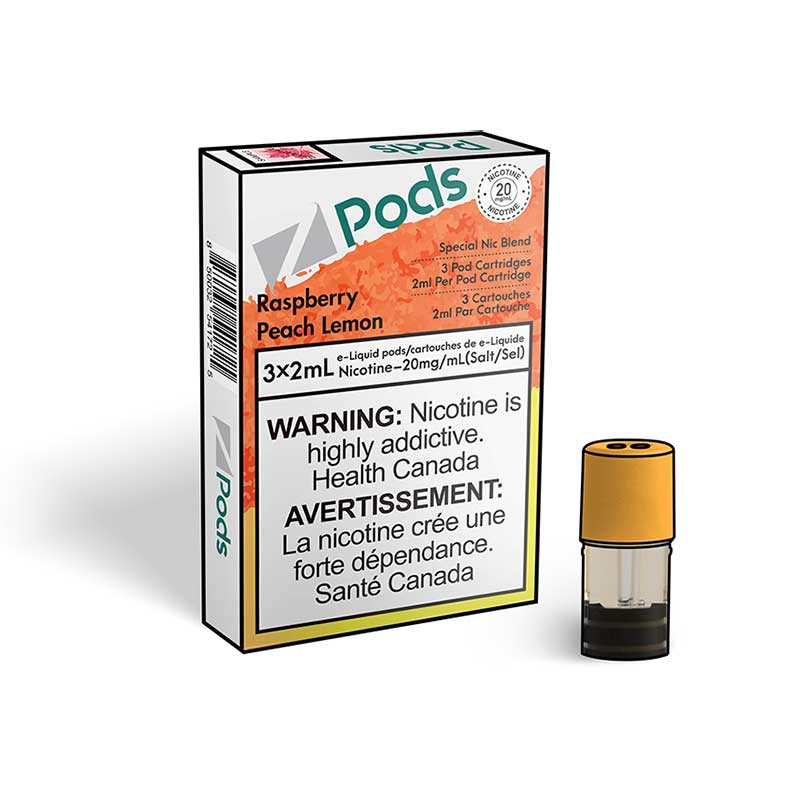 Z Pods - S Compatible - Raspberry Peach Lemon - Bay Vape Canada
